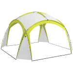 Outsunny Event Shelter 3.5 x 3.5m paviljon konksu uksega Vetth&uuml;lgav talvekindel aiapaviljon peotelk p&auml;ikesekaitse telkimiseks, aiafestivalideks roheline, Žalia