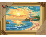 Kanvaa pildiga - tikkimiskomplekt, 22cm x 30cm, Collection D'Art, 6159K