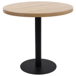 vidaXL bistroolaud, helepruun, 80 cm, MDF, Ruda