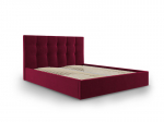 Voodi Micadoni Home Phaedra 160x200 cm, veluur, tumepunane