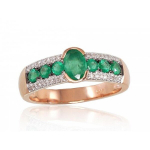 S&otilde;rmus punasest kullast briljandiga Diamond Sky "Eternity II", proov 585 4752263021617, 18 tk