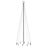 vidaXL j&otilde;ulupuu vaiaga, soe valge, 310 LEDi, 300 cm