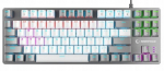 Rampage Snug K14 mehaaniline m&auml;nguklaviatuur, Rgb, valge-hall