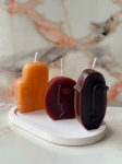 Aberto Design k&uuml;&uuml;nalde ja aluse komplekt Glamour Candle 38ST, 4 tk.