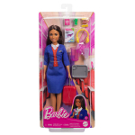 Nukk Barbie HYT60 stjuardess reisitarvikutega