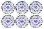Hermia serveerimistaldrikute komplekt Blue Flower, 6 tk.