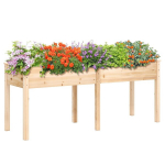 Puidust lillepott vaheseinaga, m&otilde;&otilde;tmetega 185 x 58 x 77 cm