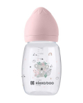 Beebide s&ouml;&ouml;gipudel Kikka Boo Savanna roosa 260 ml, koolikavastane, BPA-vaba