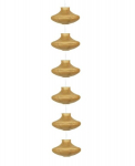Candellux rippvalgusti Griff 3494061-14, valge/pruun/kollane