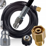 VOOLIK PROFLEX JETCLEAN 20M &ndash; KANALISATSIOONI PUHASTUSEKS, SURVE 200 BAR, EASYLOCK ADAPTER M22 KOMPLEKT