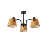 Ripplamp pruuni kangast varjuga 55x55 cm