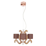 Candellux rippvalgusti Ambrosia 33-33888, vask/pruun