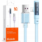 MCDODO nurga all olev USB-v&auml;lkkaabel 36W iPhone 13 14 jaoks, sinine 2M