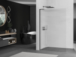 Mexen Kioto L du&scaron;isein Walk-in 90 x 200 cm, triibuline, must - 800-090-103-70-09, 90 x 200 cm