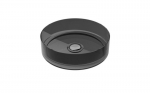 Valamu Besco Enya Carbon Grey, 36 cm, kroom sifooniga
