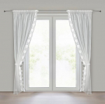 Eurofirany kardin Leti, 140x270 cm, valge