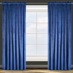 Eurofirany pimendav kardin ZYQ-14, 135x270 cm, sinine