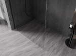 Mexen Kioto-X du&scaron;isein Walk-in 150 x 200 cm, l&auml;bipaistev 10 mm, must - 800-150-101-70-00-X