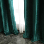 Veluurkardinad Sametist Komplekt 2 Pimendavad 140x280 cm Rohelised &mdash; elutoa kardinad, &ouml;&ouml;sadega kardinad, pimendavad kardinad, magamistoa tekstiilid, pikad kardinad, akende dekoratsioon, sametkardinad