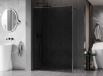 Mexen Kioto-XF Walk-in du&scaron;inurk raamiga 160 x 202 cm, grafiit 10 mm, matt hall poleeritud - 800-160-104-66-40-X