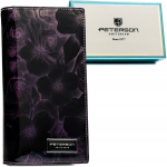 Naiste naturaalsest nahast rahakott Peterson, violetne