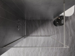 Mexen Kioto-XF Walk-in du&scaron;isein raami 80 x 202 cm, l&auml;bipaistev 10 mm, harjatud nikkel - 800-080-104-97-00-X