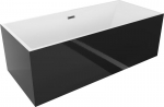 Mexen Vigo vanni iseseisev 178,5 x 80 cm, valge/must, &uuml;levool gun gray harjatud - 51251788075-66, 178,5 x 80 cm