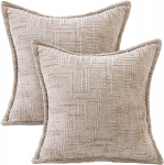 Dekoratiivpadjap&uuml;&uuml;ride komplekt 2 tk 45x45 cm pruunid &mdash; padjap&uuml;&uuml;rid, elutoa tekstiil, linase v&auml;limusega padjap&uuml;&uuml;rid, magamistoa sisustus, t&otilde;mblukuga padjap&uuml;&uuml;rid, kodusisustus, diivanipadja katted