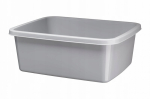 Ristk&uuml;likukujuline plastikust kraanikauss Kasia 12l, hall