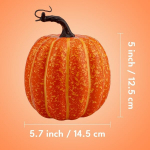 Kunstiline dekoratiivk&otilde;rvits realistlik s&uuml;gisene kaunistus oranž 15 cm &mdash; halloween kaunistused, kodukaunistused, s&uuml;gisesed seaded, foto rekvisiit, k&otilde;rvitsa kujuke, sisekujundus, lauakaunistus