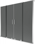 Mexen Velar L Duo vanniekraan 2-paneeliga liuglev 170 x 150 cm, grafiit, kroom - 896-170-003-42-01