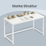 Kirjutuslaud 120x60x75 cm vaher valge teras