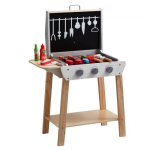 M&auml;ngu grillikomplekt, 59x33.5x82 cm, must, puidust, rollim&auml;ngu m&auml;nguasi