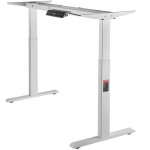 Reguleeritava k&otilde;rgusega laua raam, 110x58x70 cm, valge, elektriliselt reguleeritav alus