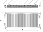 Mexen C22 plaatradiaator 500 x 900 mm, k&uuml;lg&uuml;hendus, 1282 W, valge - W422-050-090-00, 500 x 900 mm