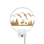 Opviq seinalune LED valgusti Xmas25, valge/kuldne