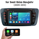 linux auto raadio junsun seat ibiza IV 6J 2009-2015 gps navigatsioon wifi carplay bluetooth rooli juhtimine
