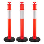 Professionaalsed liikluskorralduspostid t&auml;idetava alusega, 1140 mm, 3 tk komplekt