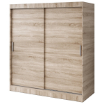 L&uuml;kandustega riidekapp riiulite ja riidepuudega Belvedo Gold Sonoma Oak 180 x 200 cm komplekt