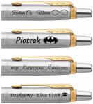 Parker Jotter pliiats graveeringuga, metall, kinkekomplekt