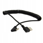 Nurga all Usb-c 3.1 spiraalkaabel, 1m, parem