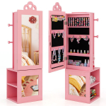 Laste ehtekapp Armoire, 3-in-1, 116 x 30.5 x 34 cm Roosa/Valge