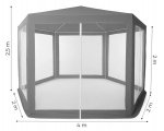 Hall aiatelk 2x2x2 m koos s&auml;&auml;sev&otilde;rguga MultiGarden