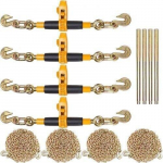 Keti ketke 8 mm&ndash;10 mm koos G80 ketiga &ndash; 4 tk komplekt | 3,2 t kandev&otilde;ime