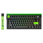ATTACK SHARK R85HE m&auml;nguklaviatuur 75% mehaaniline RGB roheline Halli efekti kiire reageerimismehhanismiga