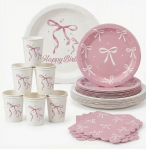 Pidulik n&otilde;udekomplekt Pink Bow Coquette, 100 tk