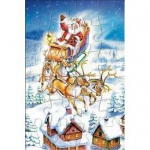 Castorland postkaart-pusle 24 t&uuml;kki Santa in the Sky