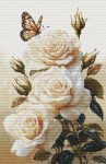 Ristpistekomplekt &bdquo;Rooside l&otilde;hn&ldquo; 25 x 39 cm SB7056
