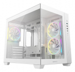 Korpus Deepcool korpus DeepCool CG330 3F WH (valge, Panorama-Design)