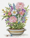 Ristpistekomplekt &bdquo;Unistus kroonlehtede all&ldquo; 25 x 30 cm SB7061